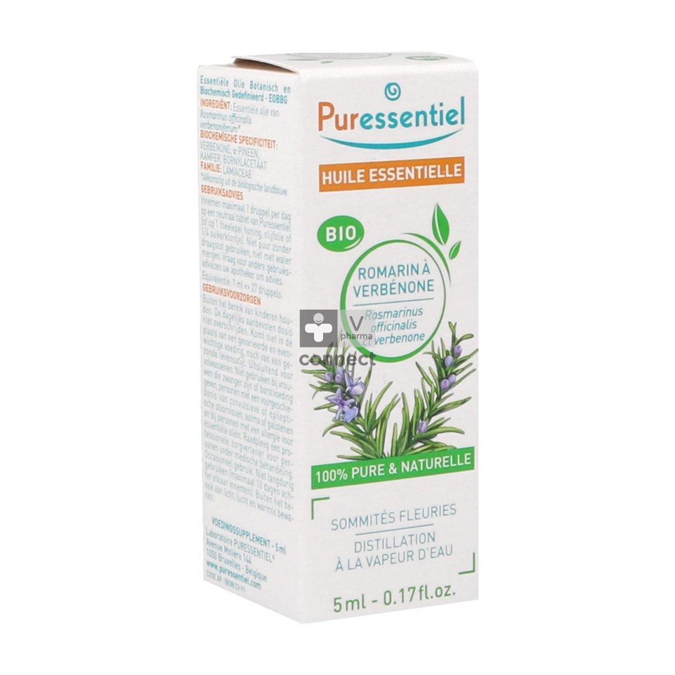 Puressentiel Romarin Verbenone Huile Essentielle Bio 5 ml