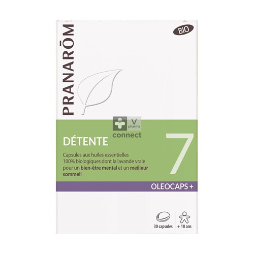 Pranarom Oleocaps+ Bio 7 Détente 30 Capsules