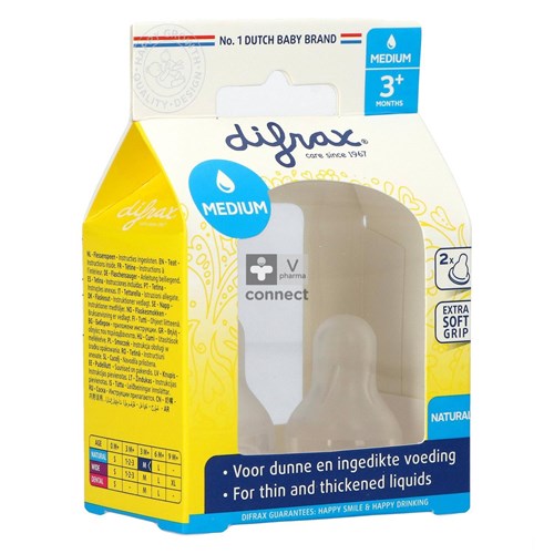 Difrax Flessenspeen Natural Medium 672