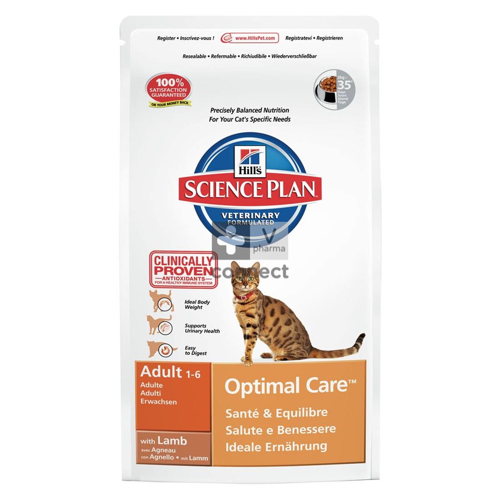 Hills Sc.plan Feline Adult Lamb 2kg 8737u