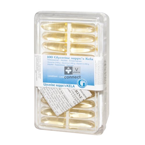 Suppositoires Glycerine Adultes Kela Pharma  100 Pièces