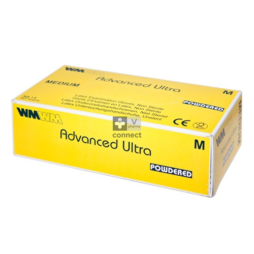 Advanced Gepoederde laxes handschoenen Medium Ultra 100 stuks