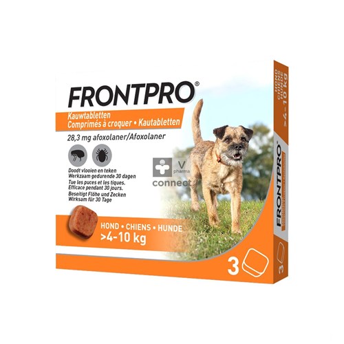 Frontpro 28mg >4-10kg Hond Kauwtabl 3