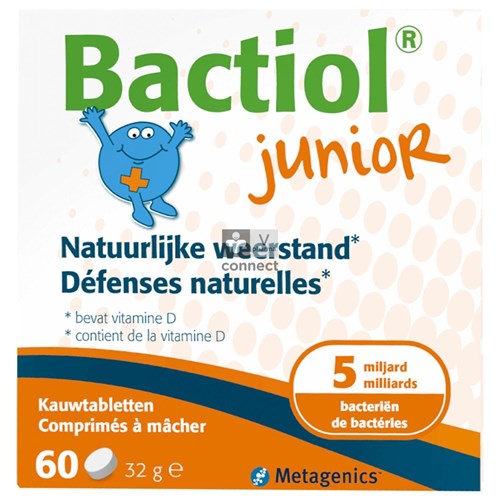 Metagenics Bactiol Junior 60 Comprimés à Croquer