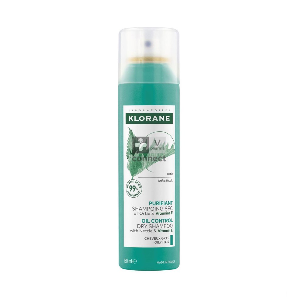 Klorane Shampoing Sec Ortie/Vitamine E Spray 150Ml