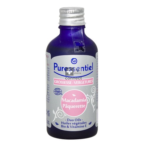 Puressentiel Duo-oils Grossesse & Vergetures Macadamia/Pâquerette Huiles Végétales Bio 50 ml