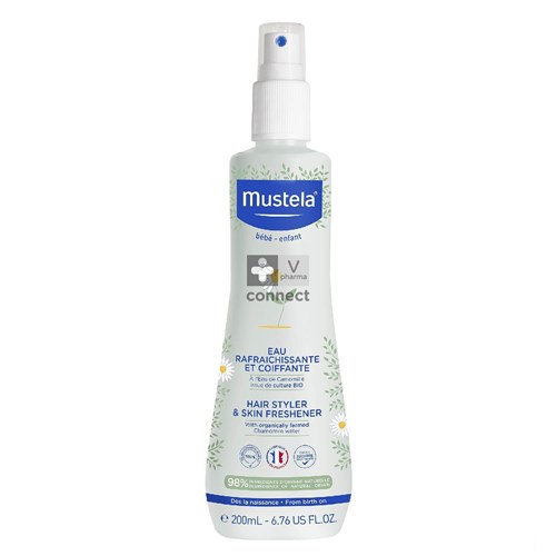 Mustela Bébé Eau Rafraichissante et Coiffante 200 ml