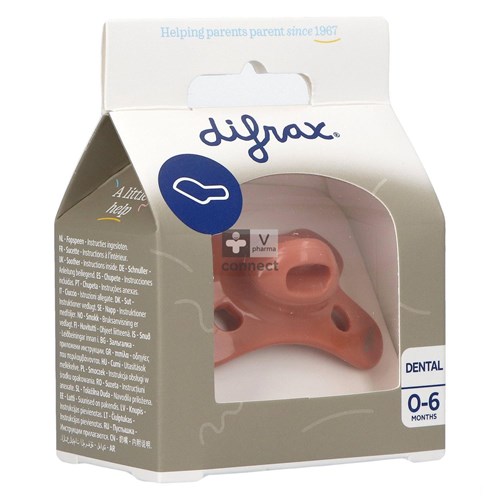 Difrax Fopspeen Sil Mini-dental 0-6m 799