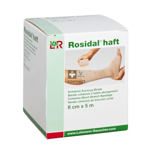 Rosidal Haft Bande Cohesive 8 cm x 5 m