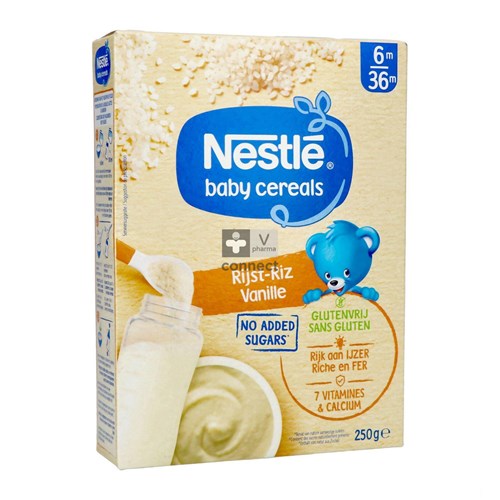 Nestle Baby Cereals Riz Vanille Sans Gluten 250 g