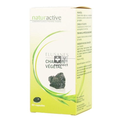 Elusanes Charbon Vegetal 60 Gélules