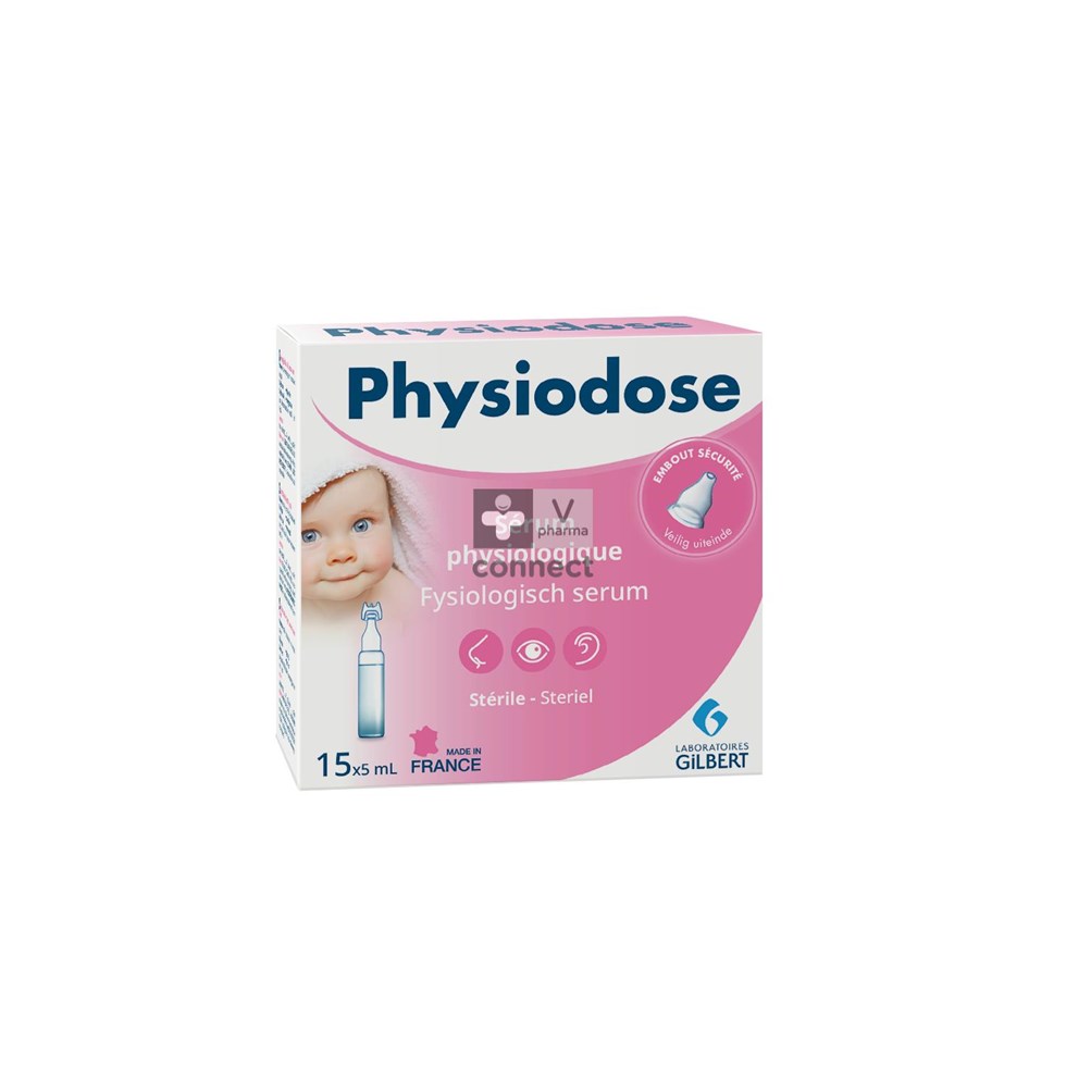 Gilbert Physiodose Serum Physiologique 5 ml 15 Unidoses