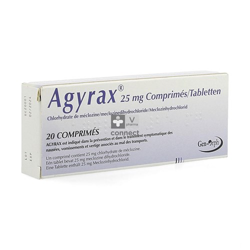 Agyrax 25mg Comp 20