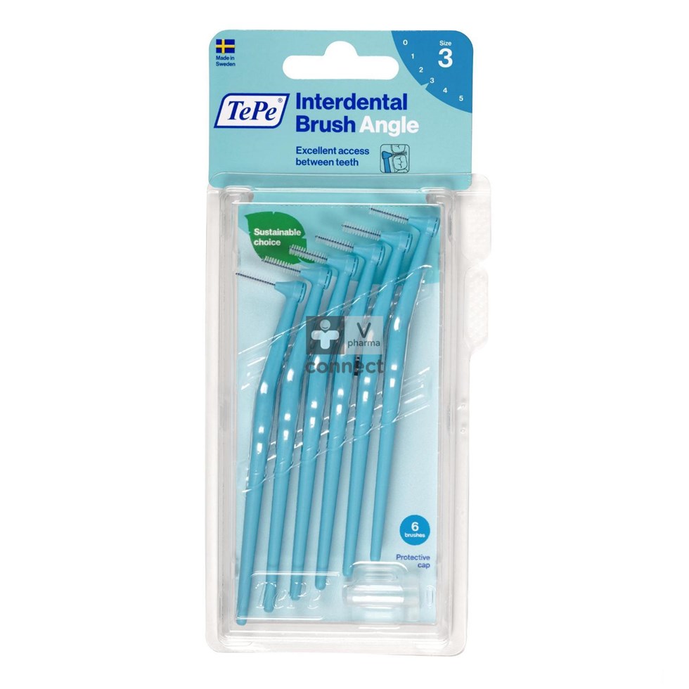 Tepe Angle Interdental Ragers Blauw 0,6mm 6 154640