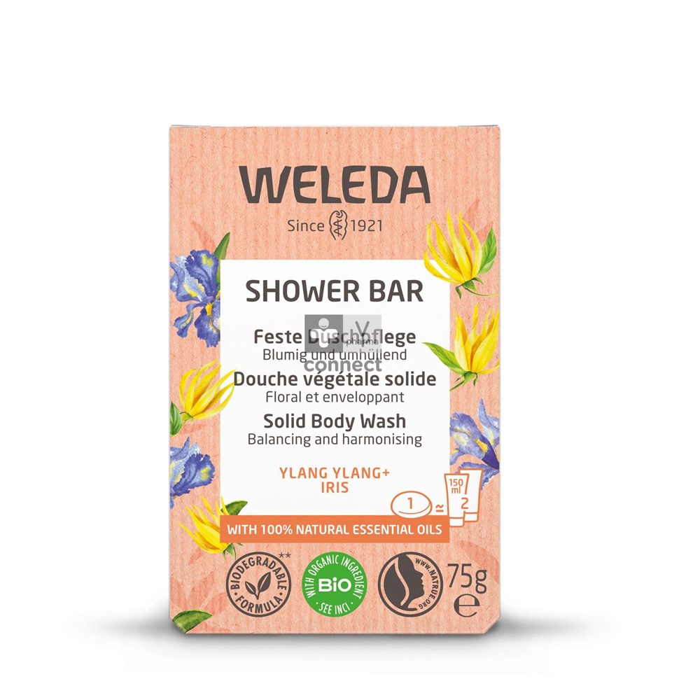Weleda Shower Bar Ylang Ylang + Iris 75g