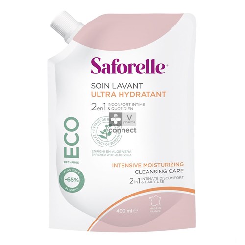 Saforelle ULTRA HYDRATERENDE WASVERZORGING ECO Navul.400ml