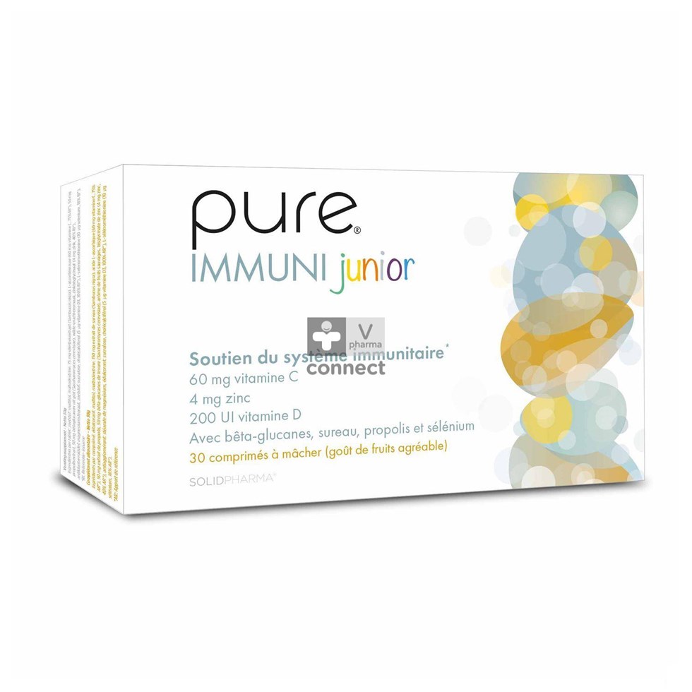 Pure Immuni Junior Kauwtabl 30