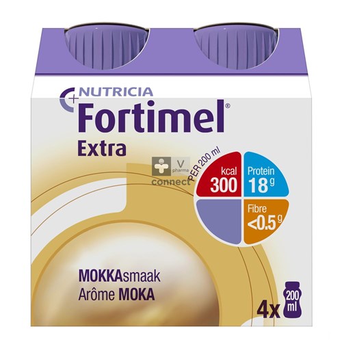 Fortimel Extra Mokka Flesjes 4x200ml