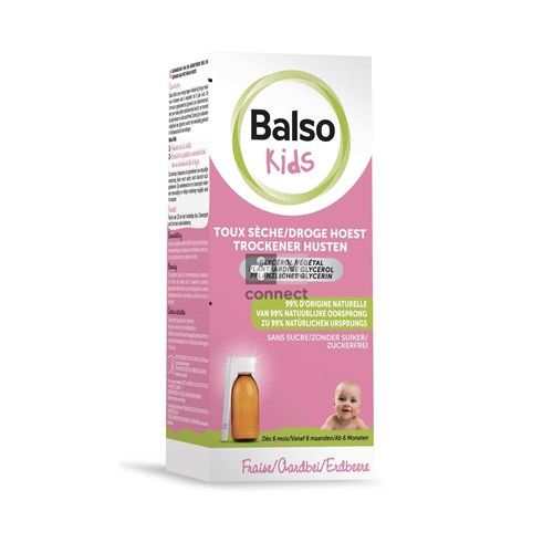 Balso Kids Hoestsiroop Z/suiker 125ml+pipet