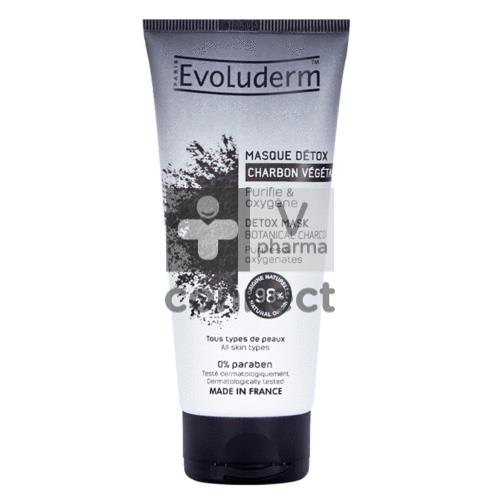 Evoluderm Masque Detox Au Charbon Vegetal 100 ml