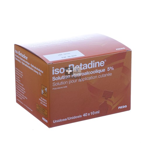 Iso Betadine Hydroalc Oplos Unidose 40x1