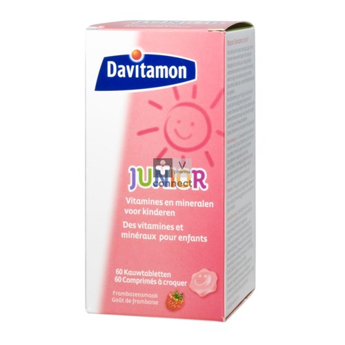 Davitamon Junior Framboise 60 Comprimes A Croquer