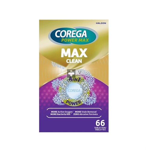 Corega Max Clean Tabl 66