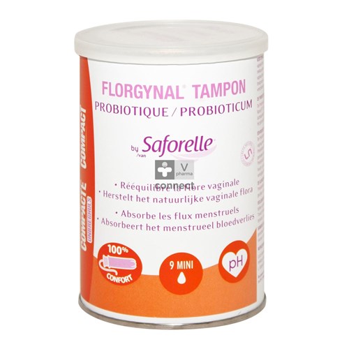 Florgynal Tampon Probiotique Compact Mini 9
