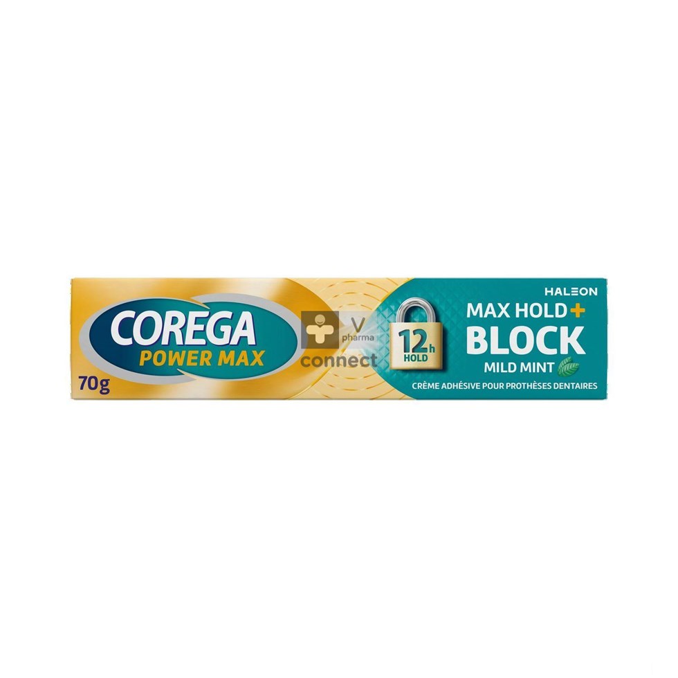 Corega Max Hold + Block Mild Mint 70g