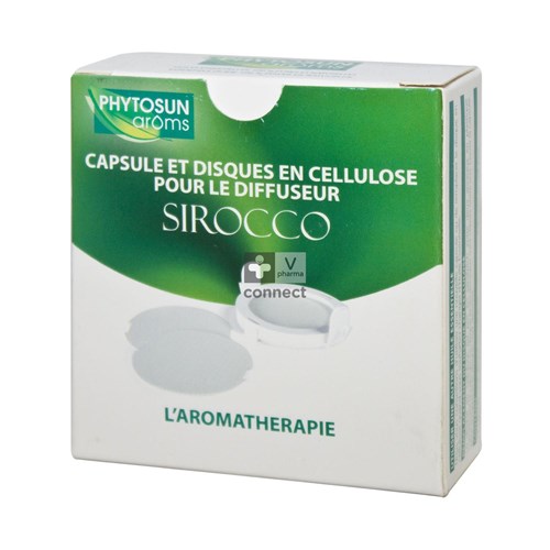 Phytosun Aroms Capsules et Disques en Cellulose Pour le Diffuseur Sirocco