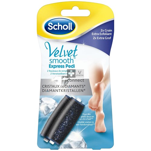 Scholl Velvet Smooth Expr.pedi 2rol. 2 Extra Grof