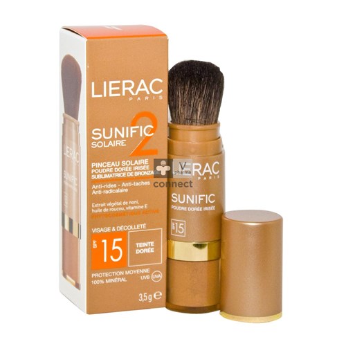 Lierac Sunific 2  Pinceau Solaire Poudre Dorée Irisée SPF15