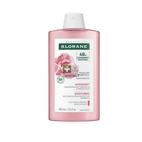 Klorane Capil. Sh Pioenroos Bio 400ml