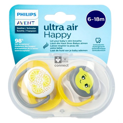 Philips Avent Fopspeen +6m Air Lemon 2