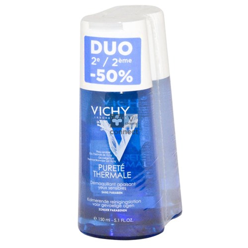 Vichy Pt Reiniging Gevoelige Ogen Duo 2x150ml