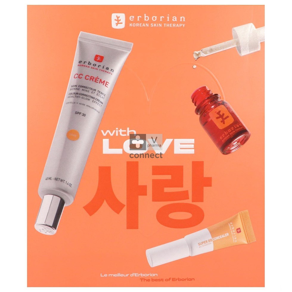 Erborian Xmas Kit Cc Cr&super Bb Concealer Dore