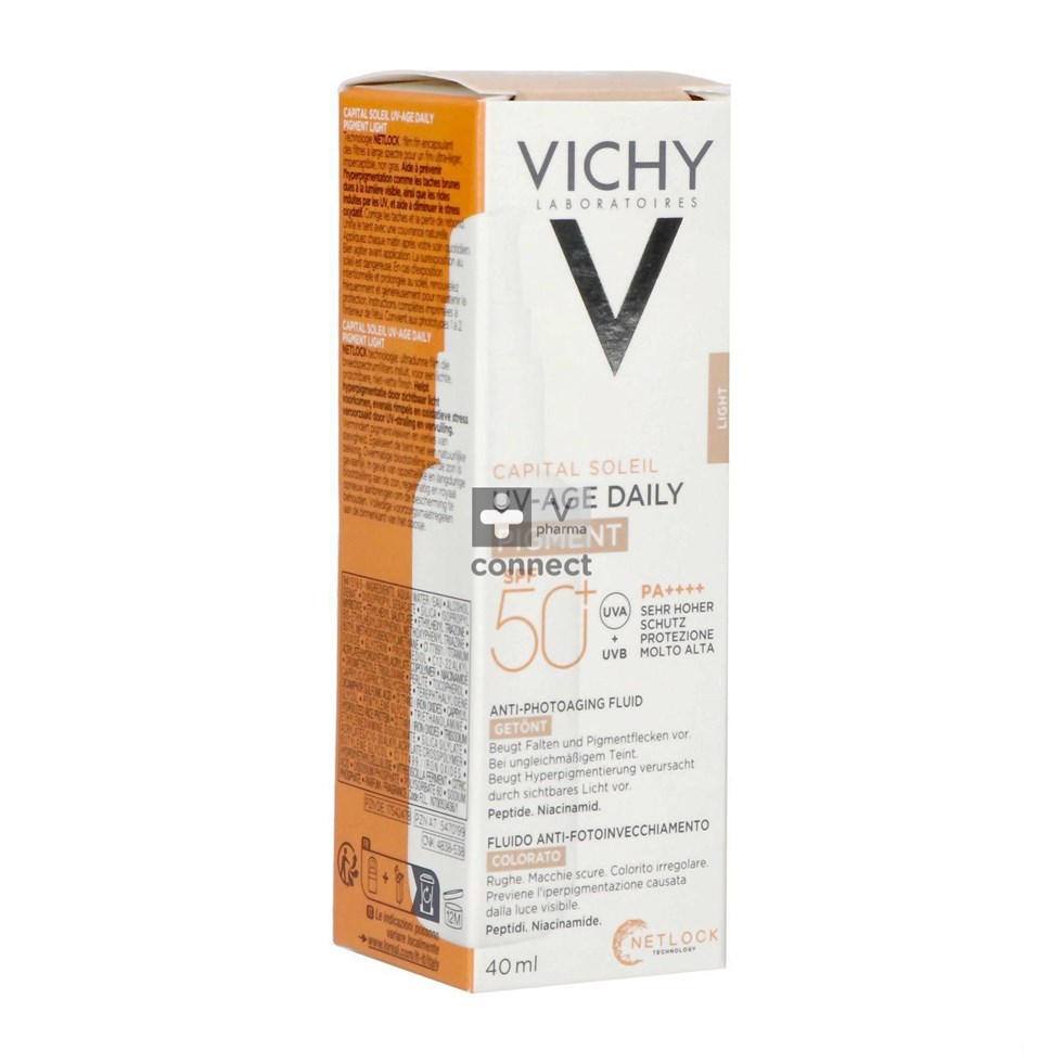 Vichy Solaire Uv-Age Daily Teinte Light Spf50+ 40 ml