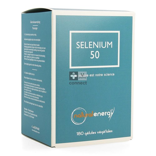 Selenium 50 Natural Energy Caps 180