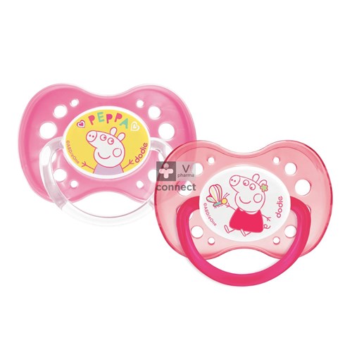 Dodie Duo Sucette Anatomique Peppa Pig 18 Mois +