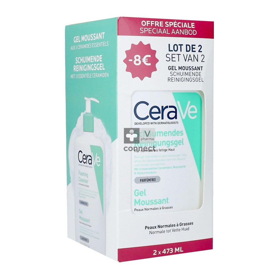 Cerave Foaming Cleanser Duo 2x473ml