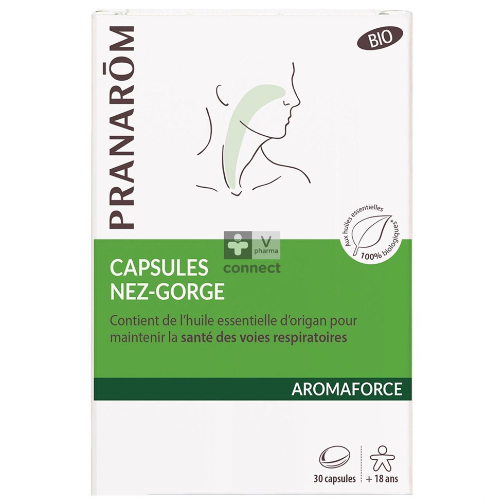 Pranarom Aromaforce Neus Keel Caps 30
