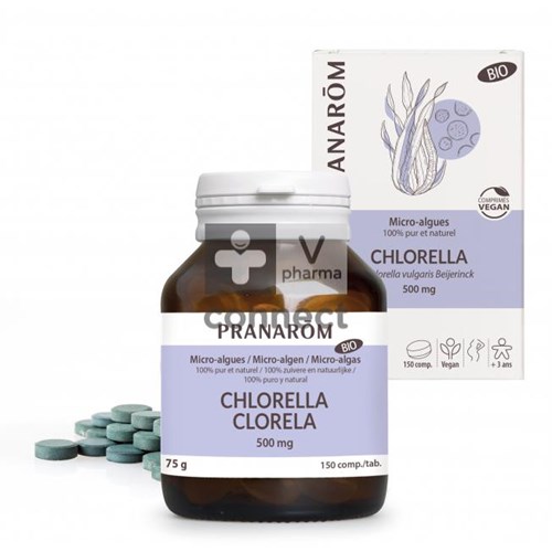 Pranarom Microalgues Chlorella 500 mg 150 Comprimés