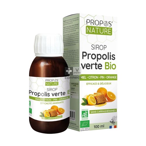 Siroop Propolis Bio Honing Citr Eucal Sinaas 100ml