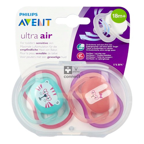 Avent Zuigspeen Air Girl Tijger +18 maanden