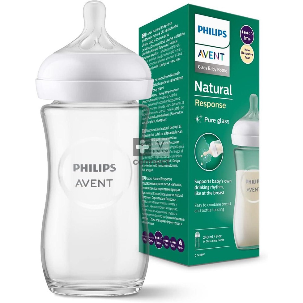 Philips Avent Natural 3.0 Zuigfles Glas 240ml