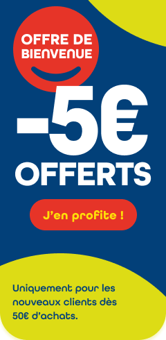 Offre bienvenue - 5€ offerts