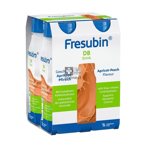 Fresubin DB Drink Perzik-Abrikoos 200 ml 4 stuks