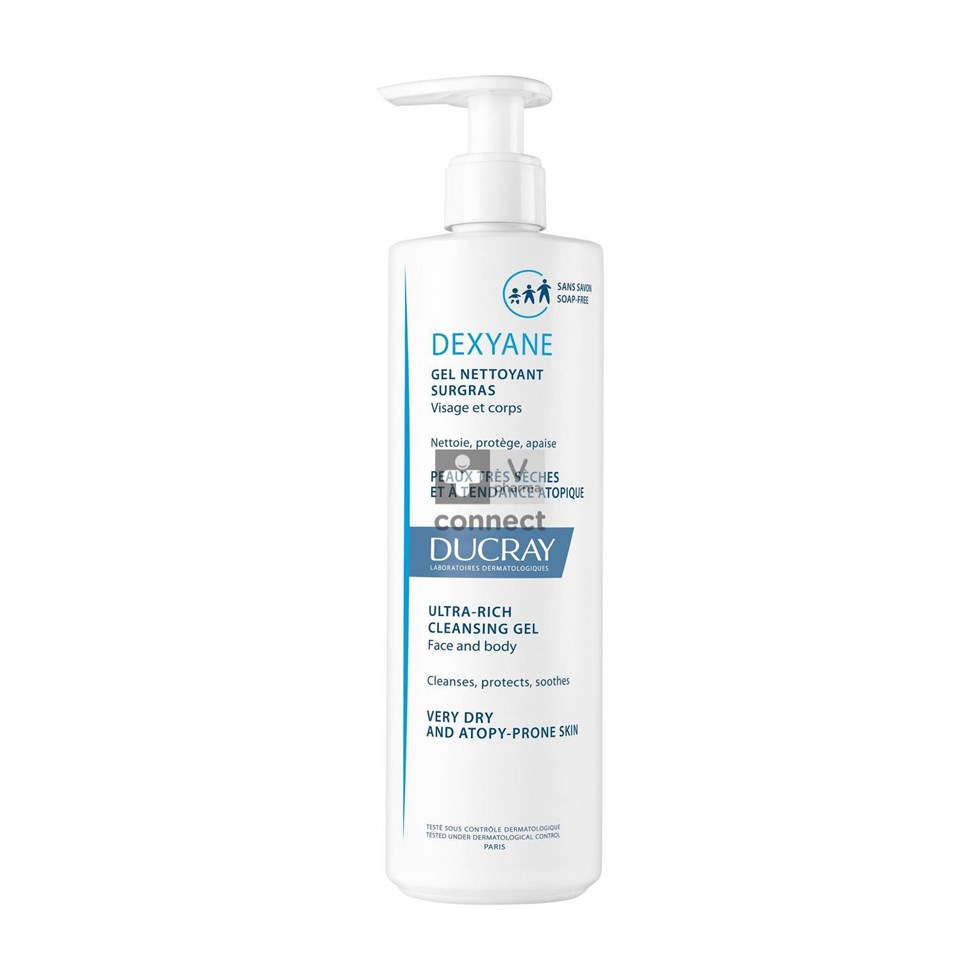 Ducray Dexyane Gel Nettoyant Surgras 400 ml