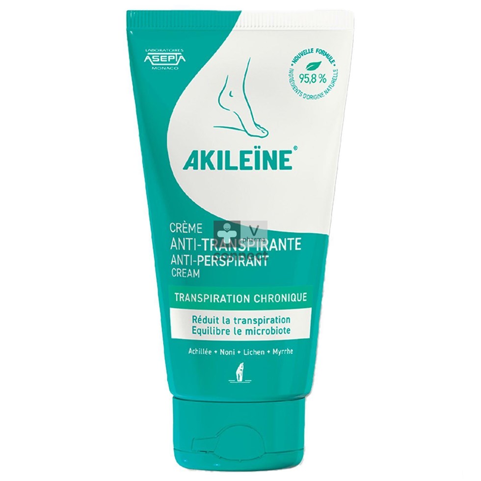 Akileine Creme A/transpirante 75ml