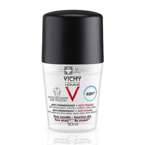 Vichy Homme Deo A/trans A/stre.prot.48h Roller50ml